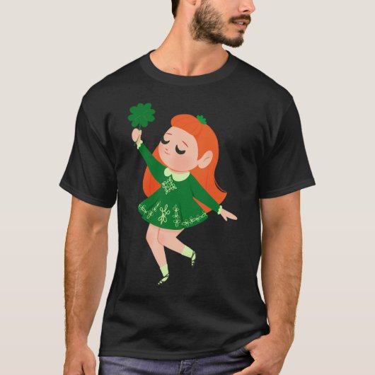 T-shirt Fille De La Fête Saint Patrick (Devant)