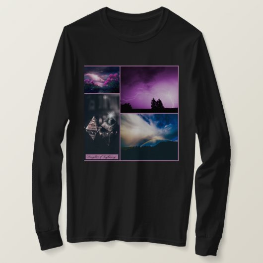 T-shirt Fille de la foudre BLKLong (Design devant)