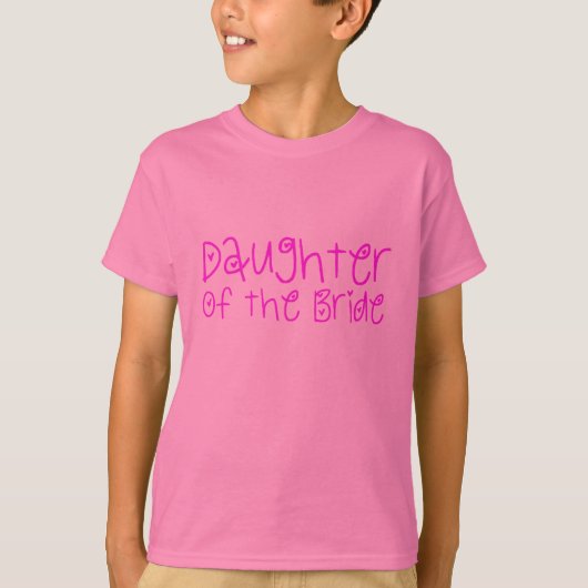 T-shirt Fille de la mariée (Devant)