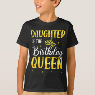 T-shirt Fille de la reine d'anniversaire 