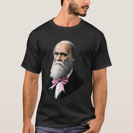 T-shirt Fille de la théorie de l'évolution de Charles Darw (Devant)