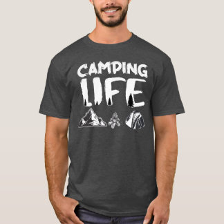 T-shirt Fille de la vie de camping amour de camping