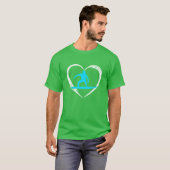 T-shirt fille de l'amour de surf (Devant entier)