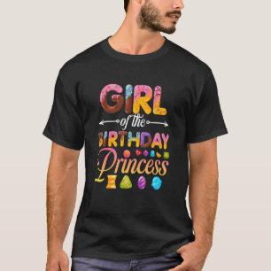 T-shirt Fille De L'Anniversaire Princesse Donut Fille Anni