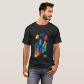 T-shirt Fille de l'art du jeu Tetris 3D (Devant entier)