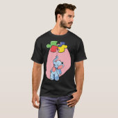 T-shirt Fille de l'espace dans l'univers. (Devant entier)