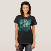 T-shirt Fille de l'espace rétro (Devant entier)