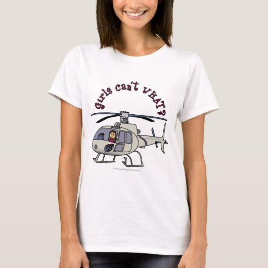 T-shirt Fille de l'hélicoptère léger (Devant)