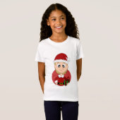 T-shirt fille de Noël (Devant entier)