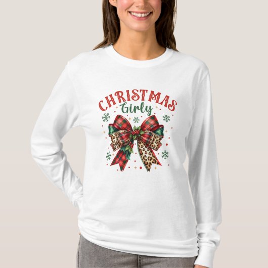 T-shirt fille de Noël (Devant)