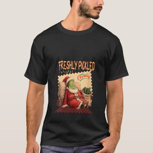 T-shirt Fille de Noël fraîchement collée Père Noël Funn (Devant)