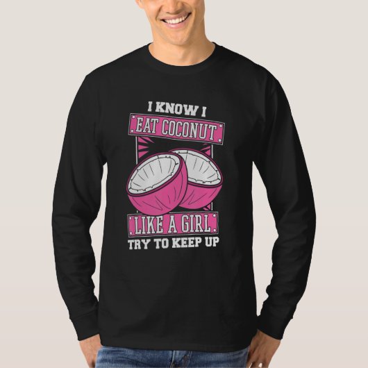 T-shirt Fille de noix de coco - Noix de coco de l'arbre à  (Devant)