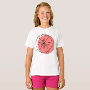 T-shirt fille de pamplemousse rose Citrus
