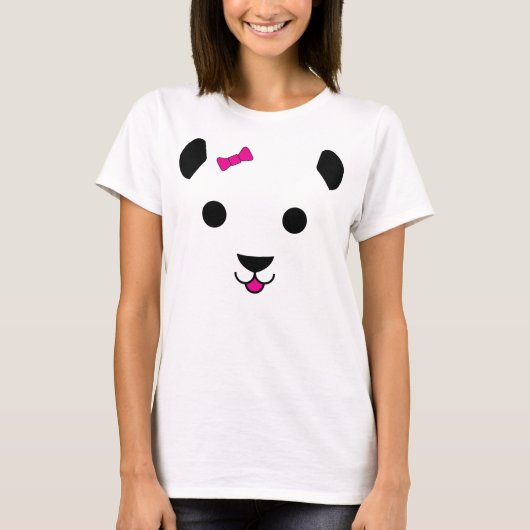 T-shirt Fille de panda (Devant)