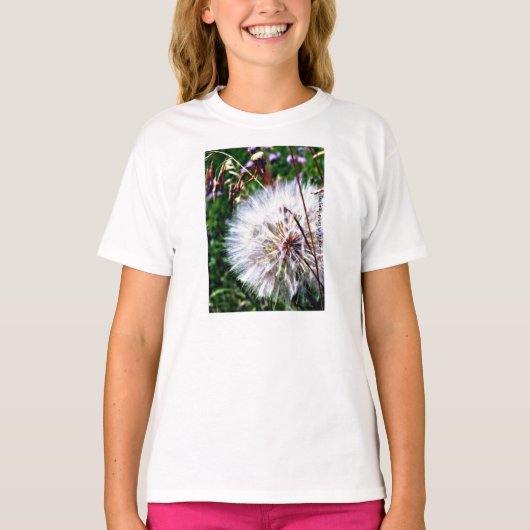 t-shirt fille de pandelion (Devant)