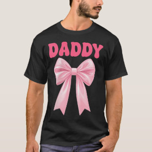 T-shirt Fille de Papa Anniversaire Ensemble Coquette Rose