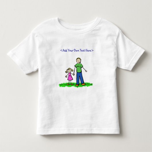 T-shirt fille de papa (blond) (Devant)