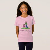 T-shirt fille de papa (Brunette) (Devant entier)