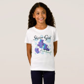 T-Shirt Fille de patineur (Devant entier)
