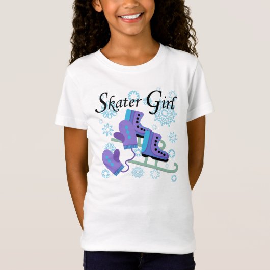T-Shirt Fille de patineur (Devant)