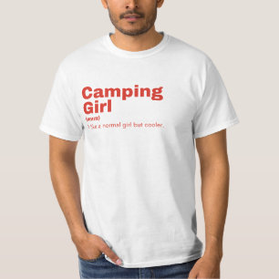 T-shirt fille de ping - Camping