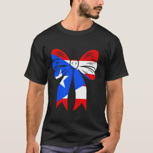 T-shirt Fille de Porto Rico Coquette Ruban à Nœud Portoric