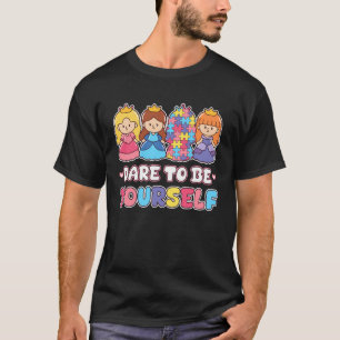 T-shirt Fille de princesse en bas âge Autisme TSA Soutien