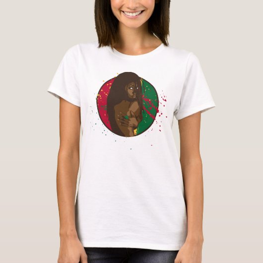 T-shirt Fille de Rasta (Devant)