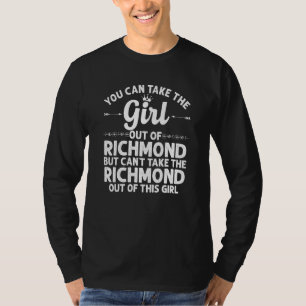 T-shirt Fille De Richmond Tx Texas Drôle Maison Racines No