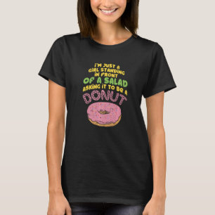 T-shirt Fille de salade et de beignet I Café et boulangeri