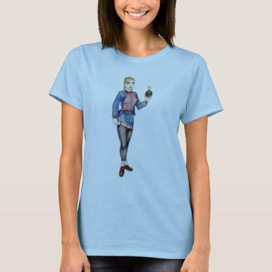 T-shirt fille de skinhead (Devant)