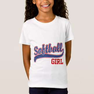 T-Shirt Fille de softball