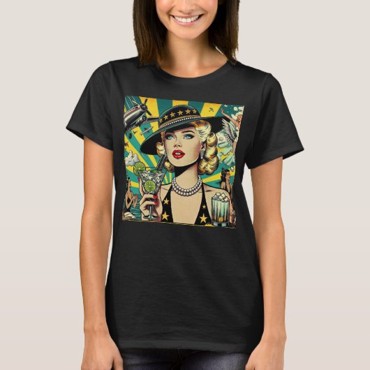 T-shirt Fille de spectacle rétro (Devant)