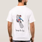 T-shirt fille de surf des neiges (Dos)