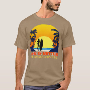 T-shirt Fille de surf en Massachusetts
