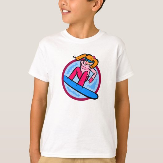 T-shirt Fille de surfeur (Devant)