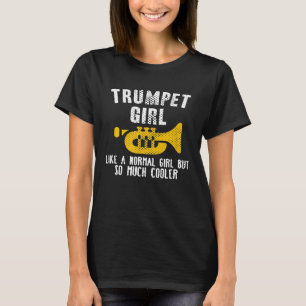 T-shirt fille de trompette de bande de l'école Mar