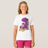 T-shirt fille de vacances dragon (Devant entier)