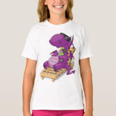 T-shirt fille de vacances dragon (Devant)