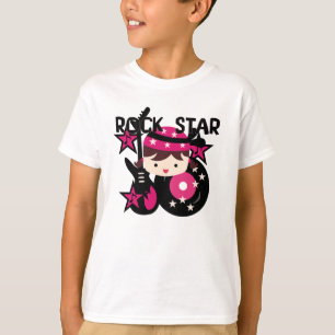 T-shirt Fille de vedette du rock de brune