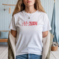 Fille de vélo rétro Ironie rouge