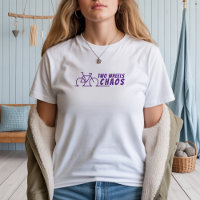Fille de vélo rétro Ironie violet