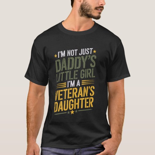 T-shirt Fille de vétéran (Devant)