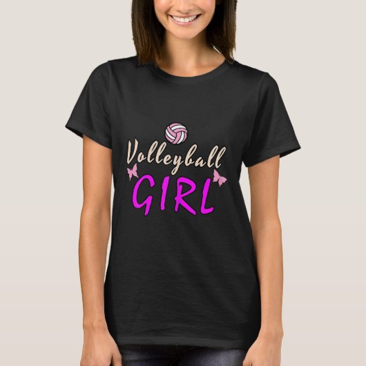 T-shirt Fille de volley-ball (Devant)