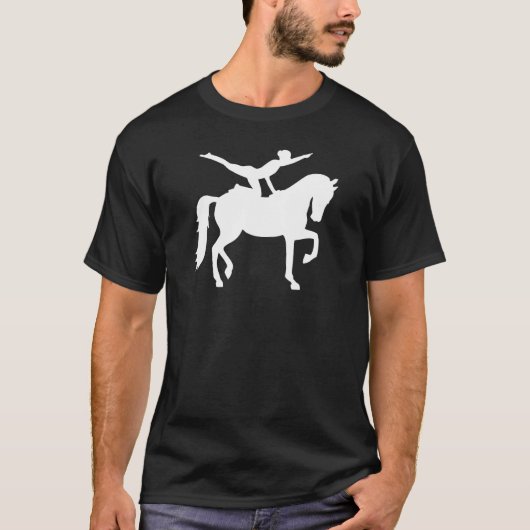 T-shirt Fille de voltige équestre (Devant)