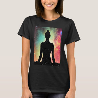 T-shirt Fille de yoga Femme Salutation du Soleil Méditatio