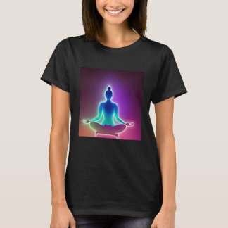 T-shirt Fille de yoga Femme Salutation du Soleil Méditatio