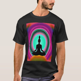 T-shirt Fille de yoga Femme Salutation du soleil Méditatio
