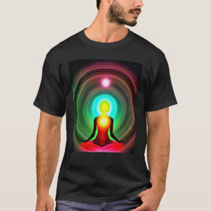 T-shirt Fille de yoga Femme Salutation du Soleil Méditatio