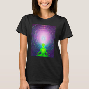 T-shirt Fille de yoga Femme Salutation du soleil Méditatio